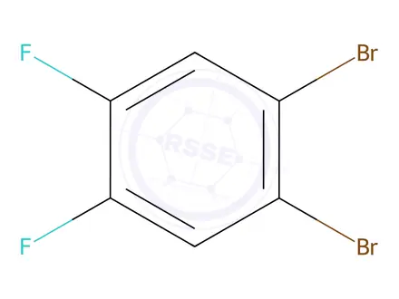 Chemical structure of 1,2-Dibromo-4,5-Difluoro Benzene