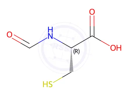 Chemical structure of N-Formylcysteine