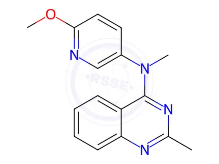 Chemical structure of N-(6-Methoxypyridin-3-yl)-N,2-dimethylquinazolin-4-amine