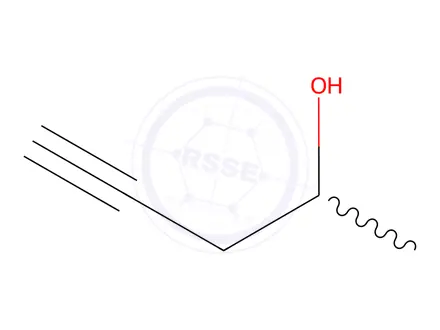 Chemical structure of 4-Pentyn-2-ol