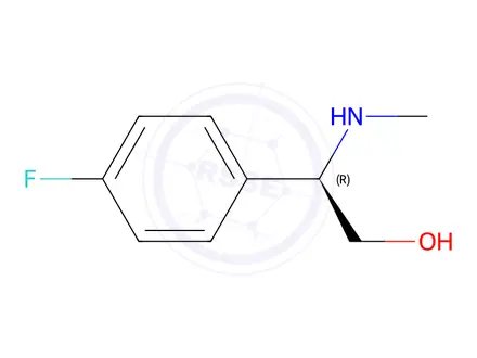 Chemical structure of (R)-2-(4-fluorophenyl)-2-(methylamino)ethan-1-ol