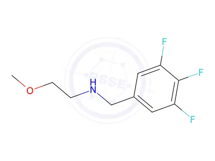 Chemical structure of 2-Methoxy-N-(3,4,5-trifluorobenzyl)ethan-1-amine