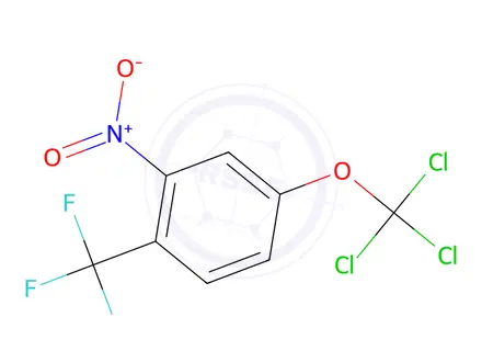 Chemical structure of 2-Nitro-4-(trichloromethoxy)-1-(trifluoromethyl)benzene