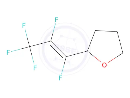 Chemical structure of 2-(Pentafluoroprop-1-enyl)tetrahydrofuran