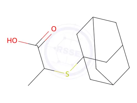 Chemical structure of 2-(Adamantan-1-ylthio)propanoic acid