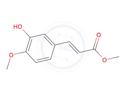 Chemical structure of (2E)-3-(3-Hydroxy-4-methoxyphenyl)-2-propenoic Acid Methyl Ester