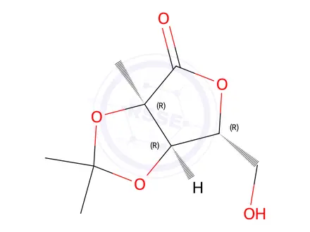 Chemical structure of 2-C-Methyl-2,3-O-isopropylidene-D-ribono-1,4-lactone