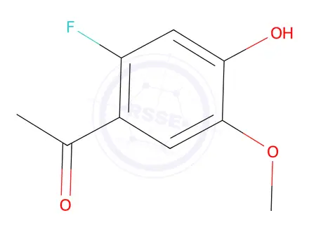 Chemical structure of 1-(2-Fluoro-4-hydroxy-5-methoxyphenyl)ethan-1-one