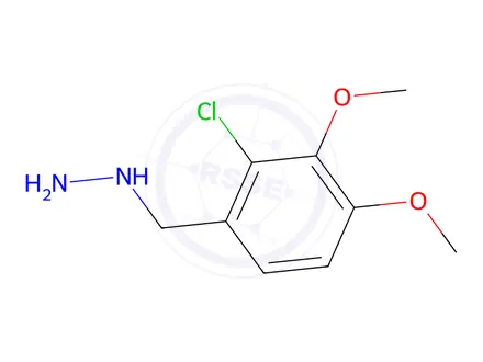 Chemical structure of (2-Chloro-3,4-dimethoxybenzyl)hydrazine