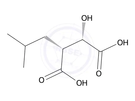 Chemical structure of (2S,3R)-2-hydroxy-3-isobutylsuccinic acid