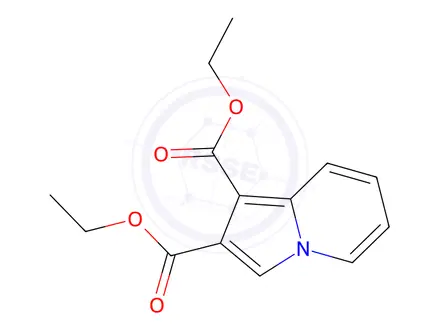 Chemical structure of Diethyl 1,2-Indolizinedicarboxylate