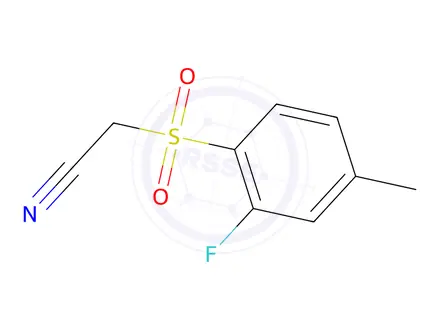 Chemical structure of 2-((2-Fluoro-4-methylphenyl)sulfonyl)acetonitrile