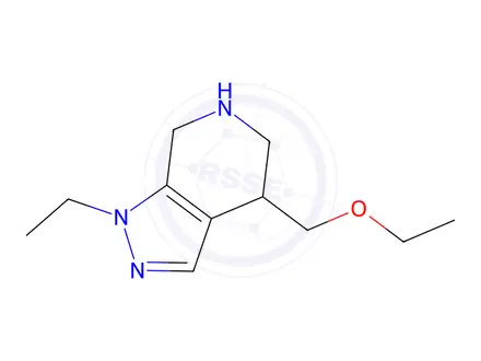 Chemical structure of 4-(Ethoxymethyl)-1-ethyl-4,5,6,7-tetrahydro-1H-pyrazolo[3,4-c]pyridine