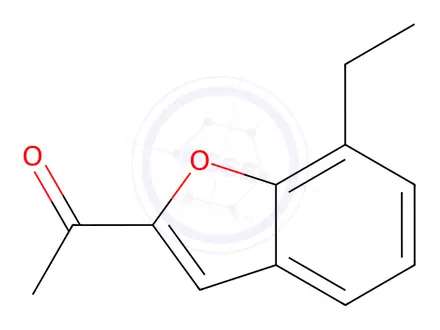 Chemical structure of 2-Acetyl-7-ethylbenzofuran