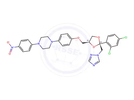 Chemical structure of Itraconazole Impurity 93