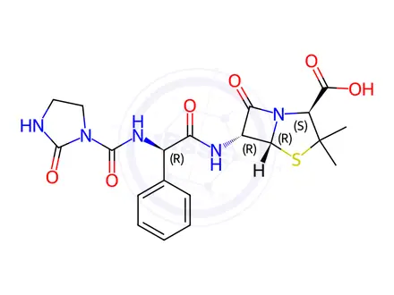 Chemical structure of Azlocillin