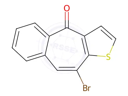 Chemical structure of 10-Bromo-4H-benzo[4,5]cyclohepta[1,2-b]thiophen-4-one