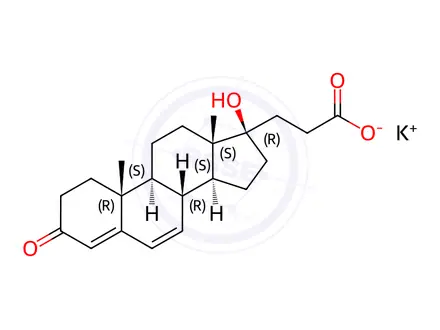 Chemical structure of Canrenoic Acid Potassium Salt