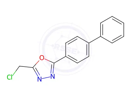 Chemical structure of 1,3,4-Oxadiazole, 2-[1,1'-biphenyl]-4-yl-5-(chloromethyl)-