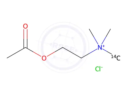 Chemical structure of ACETYLCHOLINE-(METHYL-14C) CHLORIDE