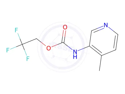Chemical structure of 2,2,2-Trifluoroethyl N-(4-methylpyridin-3-yl)carbamate