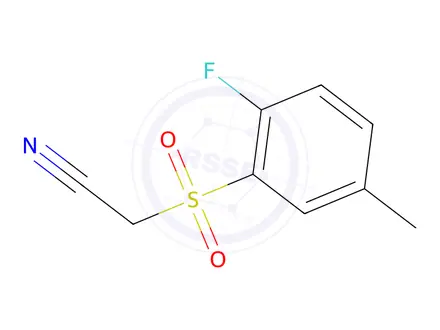 Chemical structure of 2-((2-Fluoro-5-methylphenyl)sulfonyl)acetonitrile