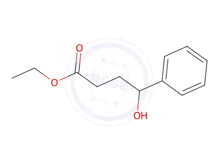 Chemical structure of ethyl 4-hydroxy-4-phenylbutanoate