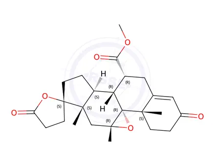 Chemical structure of Eplerenone Impurity 50 (17β-Eplerenone)