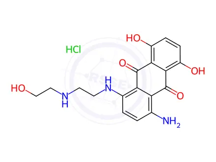 Chemical structure of Mitoxantrone EP Impurity A (HCl Salt)