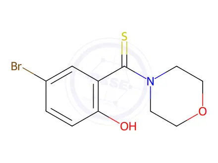 Chemical structure of (5-Bromo-2-hydroxyphenyl)(morpholino)methanethione