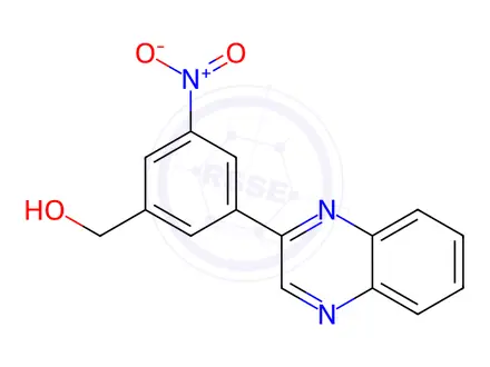Chemical structure of (3-Nitro-5-(quinoxalin-2-yl)phenyl)methanol