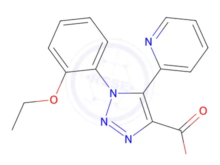 Chemical structure of 1-(2-ethoxyphenyl)-5-pyridin-2-yl-1H-1,2,3-triazole-4-carboxylic acid