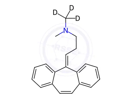 Chemical structure of Cyclobenzaprine-d3
