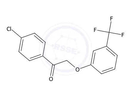 Chemical structure of 1-(4-Chlorophenyl)-2-(3-(trifluoromethyl)phenoxy)ethan-1-one