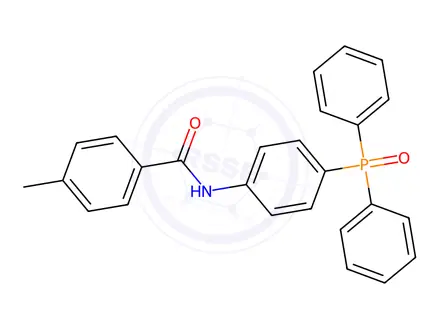 Chemical structure of N-(4-(Diphenylphosphoryl)phenyl)-4-methylbenzamide