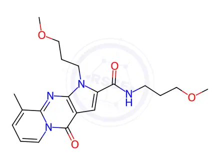Chemical structure of N,1-Bis(3-methoxypropyl)-9-methyl-4-oxo-1,4-dihydropyrido[1,2-a]pyrrolo[2,3-d]pyrimidine-2-carboxamide