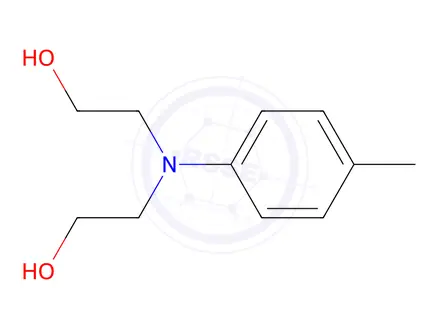 Chemical structure of Ethanol, 2,2'-((4-methylphenyl)imino)bis-