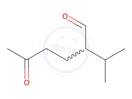Chemical structure of 5-Oxo-2-isopropylhexanal
