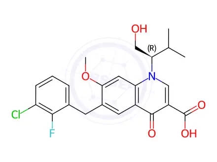 Chemical structure of Elvitegravir Impurity A