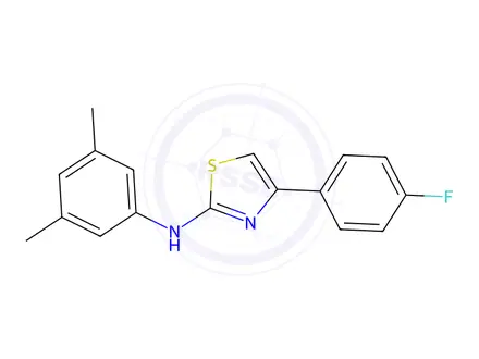 Chemical structure of n-(3,5-Dimethylphenyl)-4-(4-fluorophenyl)-1,3-thiazol-2-amine
