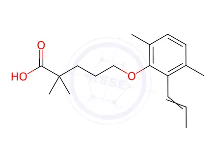 Chemical structure of Gemfibrozil EP Impurity D