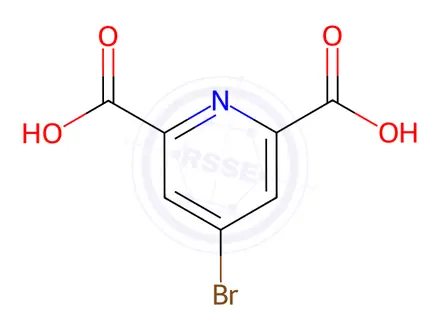 Chemical structure of 4-Bromopyridine-2,6-dicarboxylic acid