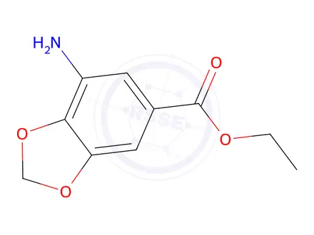 Chemical structure of ethyl 7-amino-2H-1,3-benzodioxole-5-carboxylate