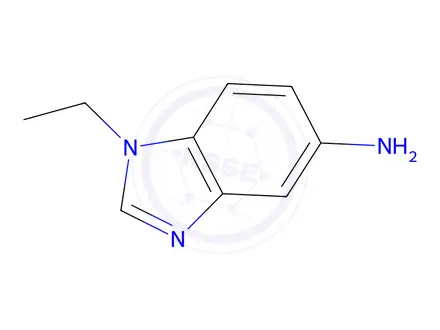 Chemical structure of 1-ethyl-1H-benzimidazol-5-amine hydrochloride