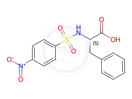 Chemical structure of N-(4-Nitrophenylsulfonyl)-L-phenylalanine