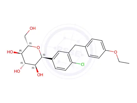 Chemical structure of Ent-a-C Dapagliflozin(Dapagliflozin Impurity)