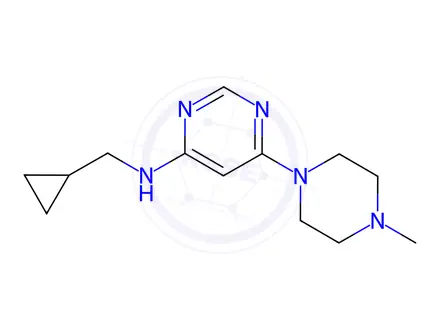 Chemical structure of N-(Cyclopropylmethyl)-6-(4-methylpiperazin-1-yl)pyrimidin-4-amine