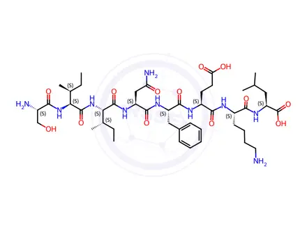 Chemical structure of Ovalbumin (257-264)