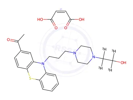 Chemical structure of Acetophenazine-d4 Dimaleate