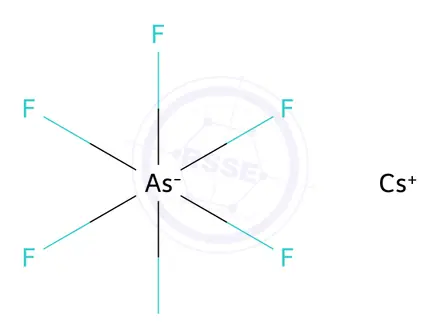 Chemical structure of CESIUM HEXAFLUOROARSENATE